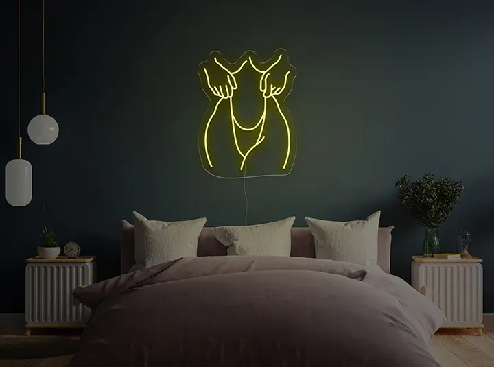 Silueta I - Signe lumineux au neon LED