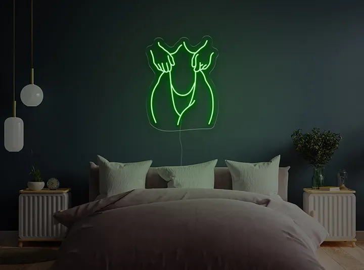 Silueta I - Signe lumineux au neon LED