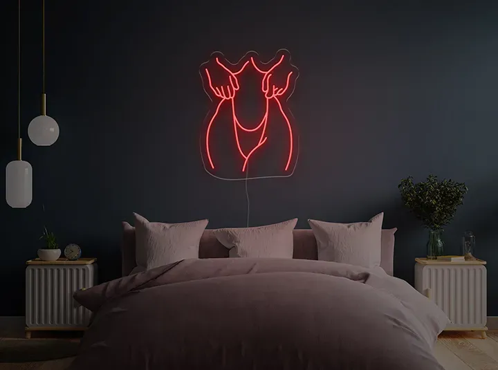 Silueta I - Signe lumineux au neon LED