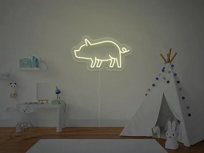 Maiale - Insegne al neon a LED