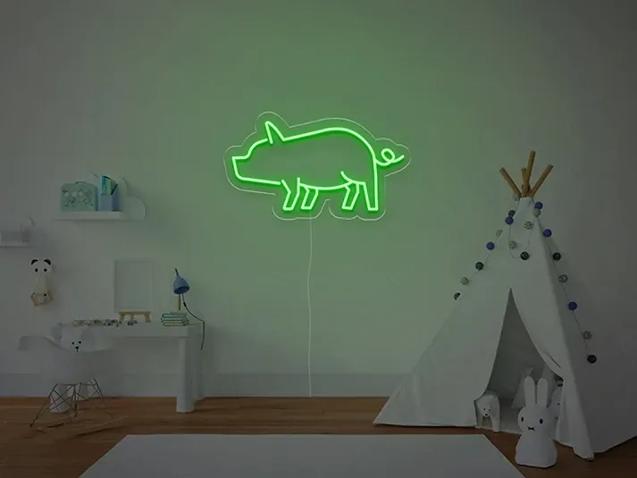 Maiale - Insegne al neon a LED