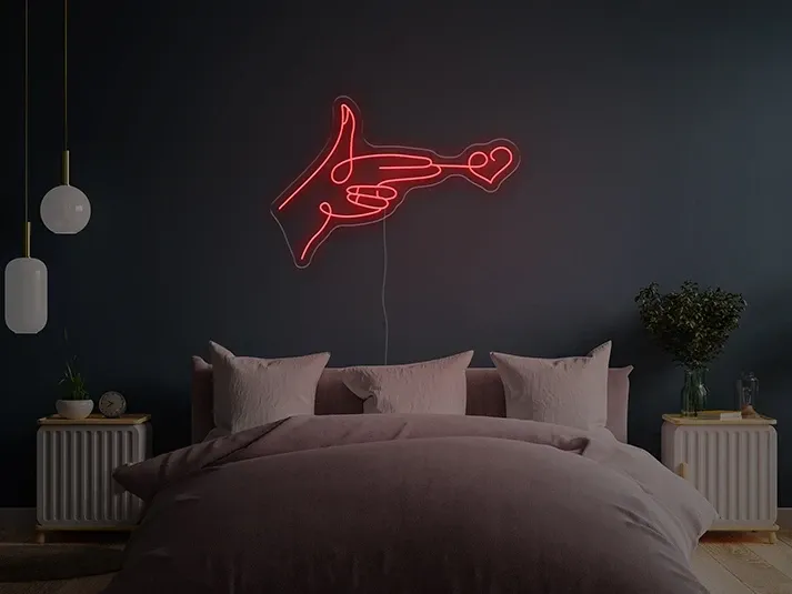 Cuore di tiro - Insegne al neon a LED