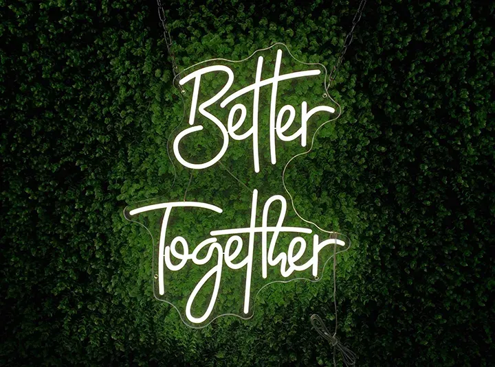 Better Together - Insegne al neon a LED