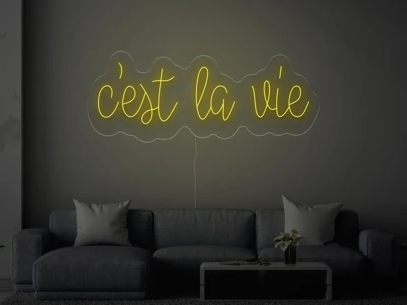 C'est la vie - Insegne al neon a LED