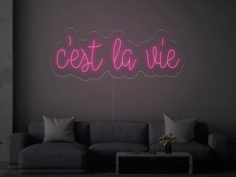 C'est la vie - Insegne al neon a LED