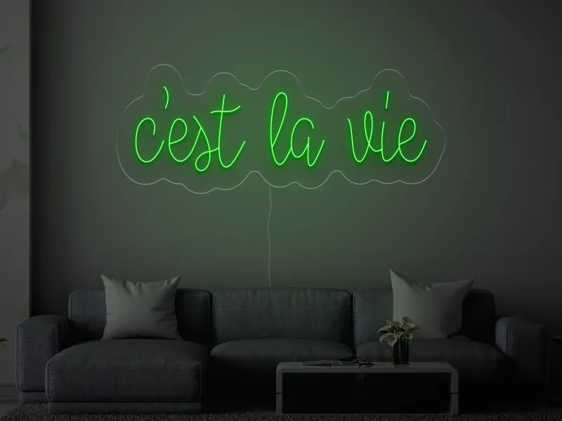 C'est la vie - Insegne al neon a LED