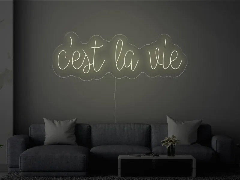 C'est la vie - Insegne al neon a LED