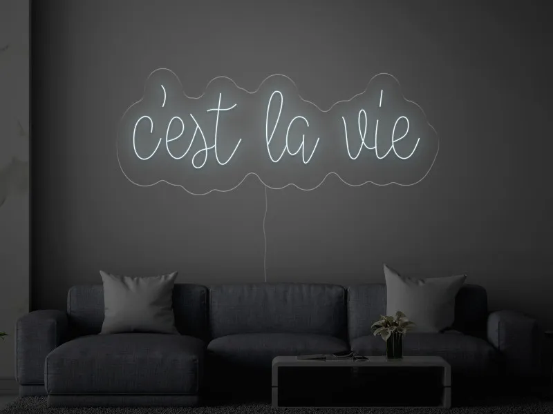 C'est la vie - Insegne al neon a LED