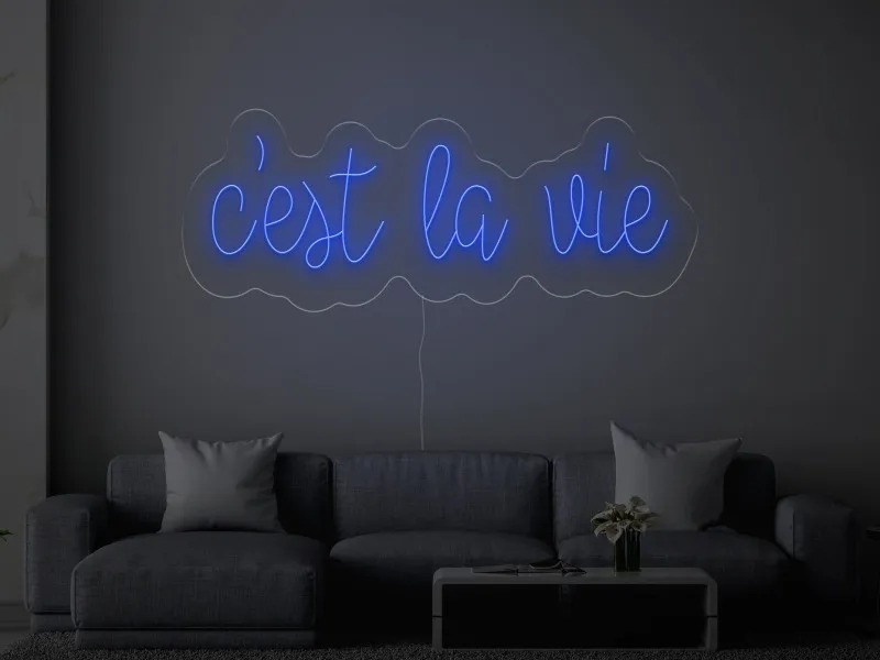 C'est la vie - Insegne al neon a LED