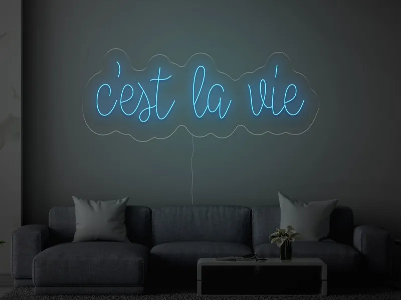 C'est la vie - Insegne al neon a LED