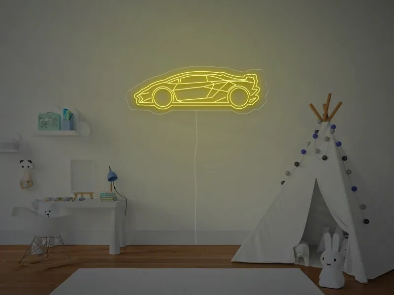 Sportwagen - Neon LED Schild