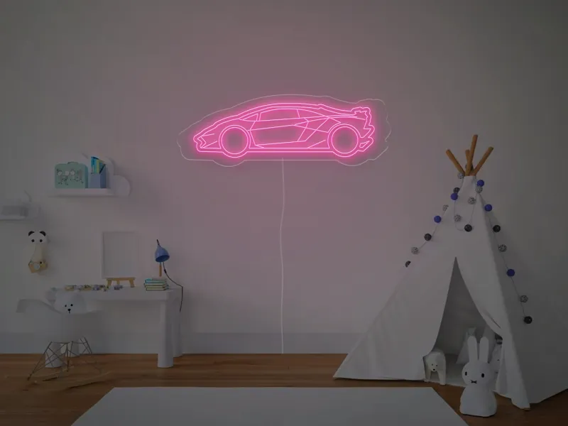 Sportwagen - Neon LED Schild