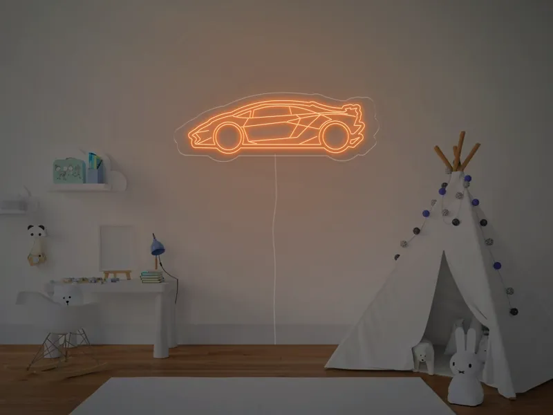 Sportwagen - Neon LED Schild
