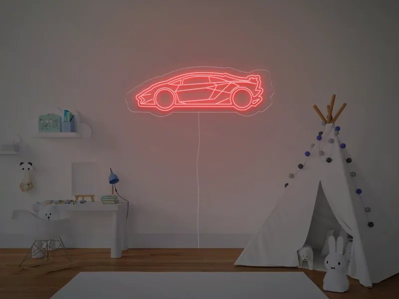 Sportwagen - Neon LED Schild