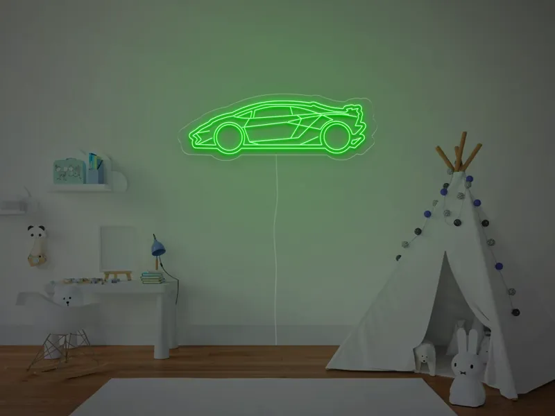 Sportwagen - Neon LED Schild