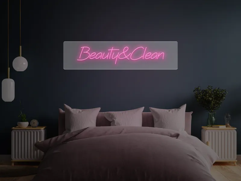 Beauty&Clean - Insegne al neon a LED