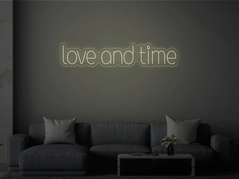 Love and Time - Insegne al neon a LED