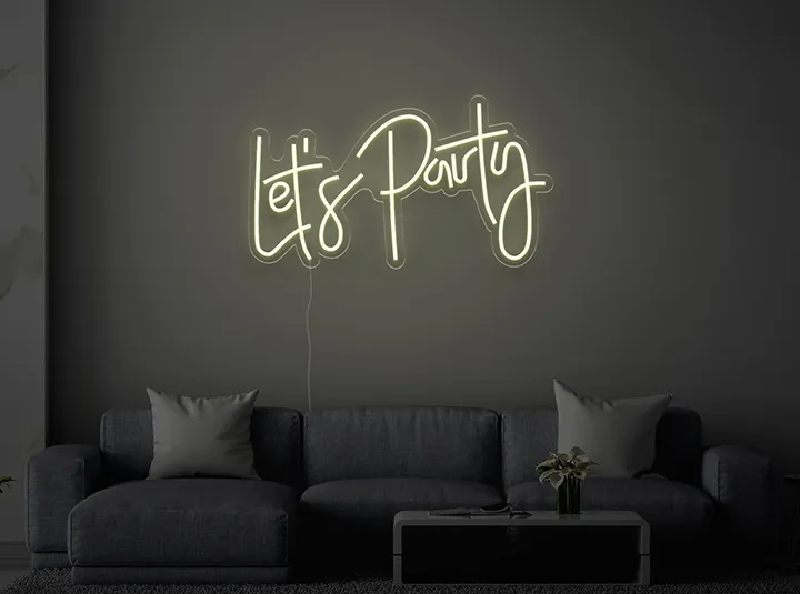 Let's Party - Insegne al neon a LED