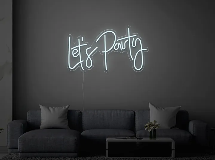 Let's Party - Insegne al neon a LED