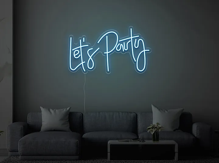 Let's Party - Insegne al neon a LED