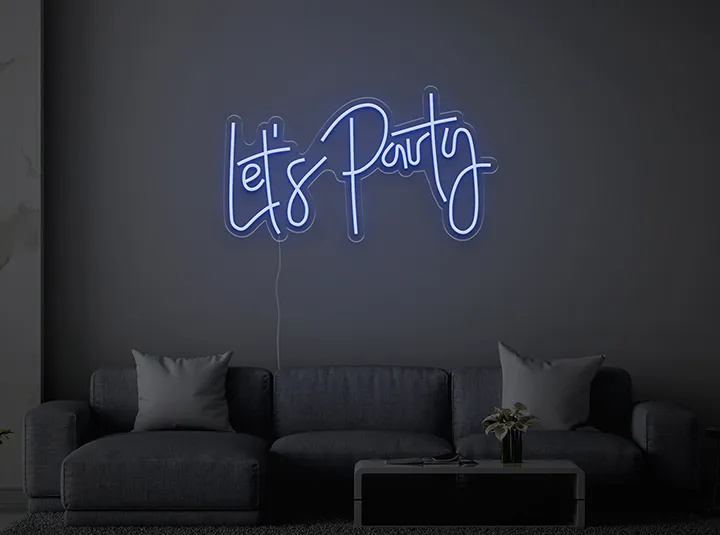 Let's Party - Insegne al neon a LED