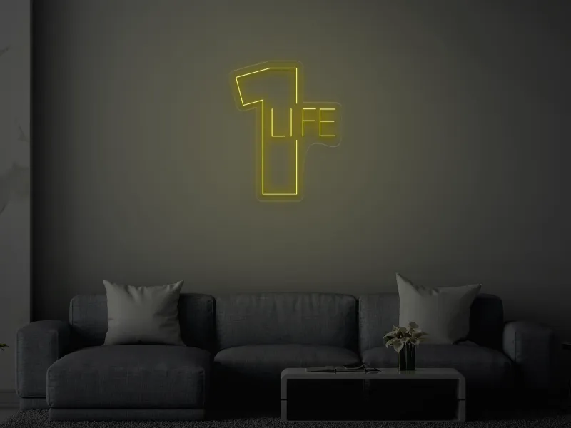 One Life - Insegne al neon a LED