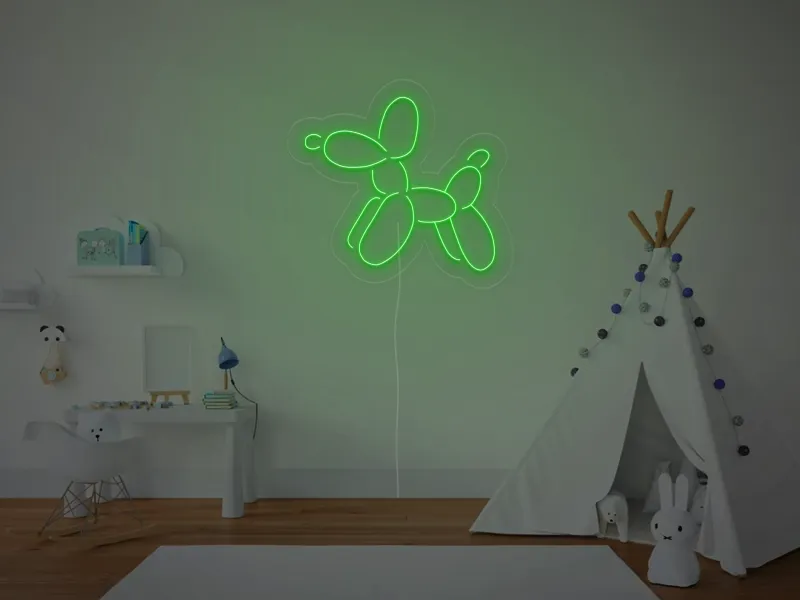 Cane a palloncino - Insegne al neon a LED