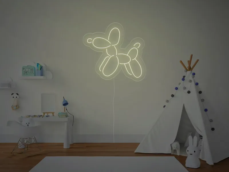 Cane a palloncino - Insegne al neon a LED