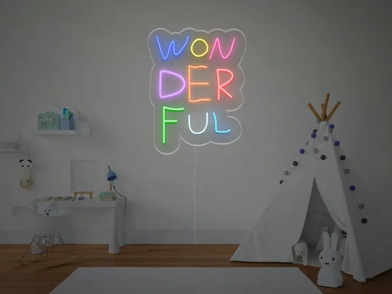 Wonderful - Insegne al neon a LED