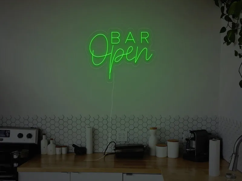 Open Bar - Insegne al neon a LED