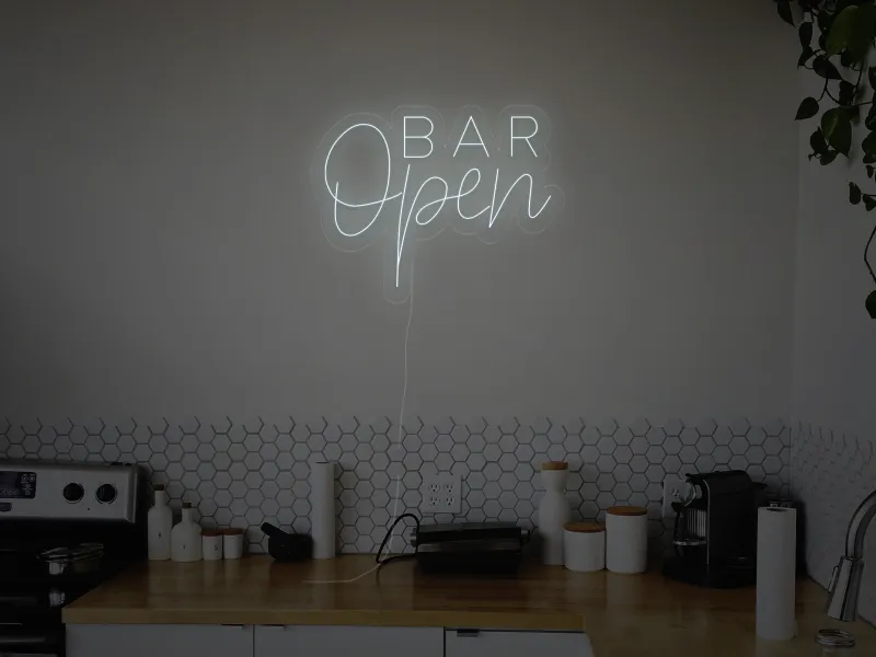 Open Bar - Insegne al neon a LED