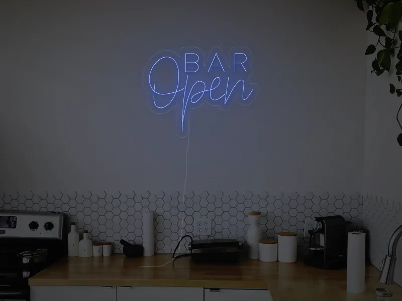 Open Bar - Insegne al neon a LED
