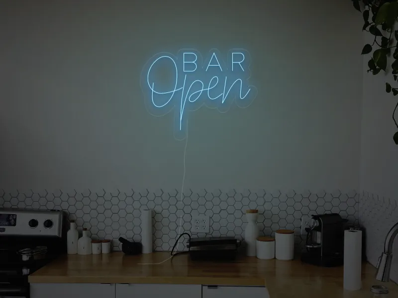 Open Bar - Insegne al neon a LED
