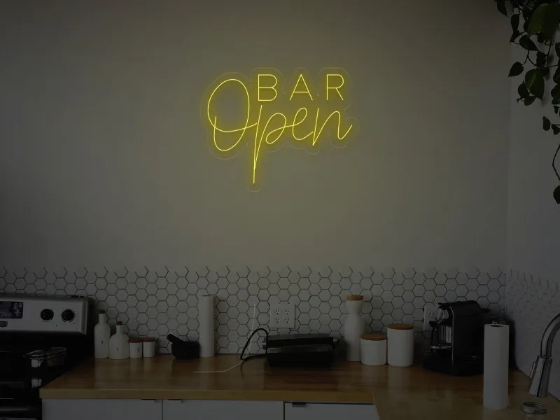 Open Bar - Insegne al neon a LED