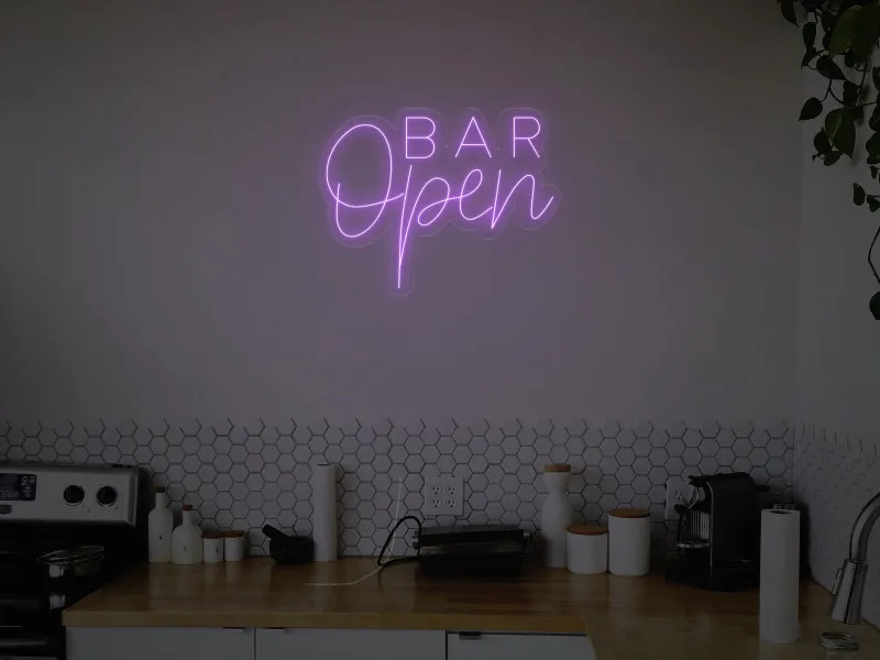 Open Bar - Insegne al neon a LED