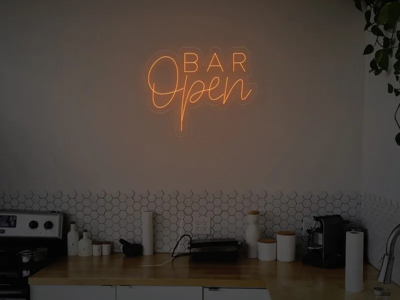 Open Bar - Insegne al neon a LED