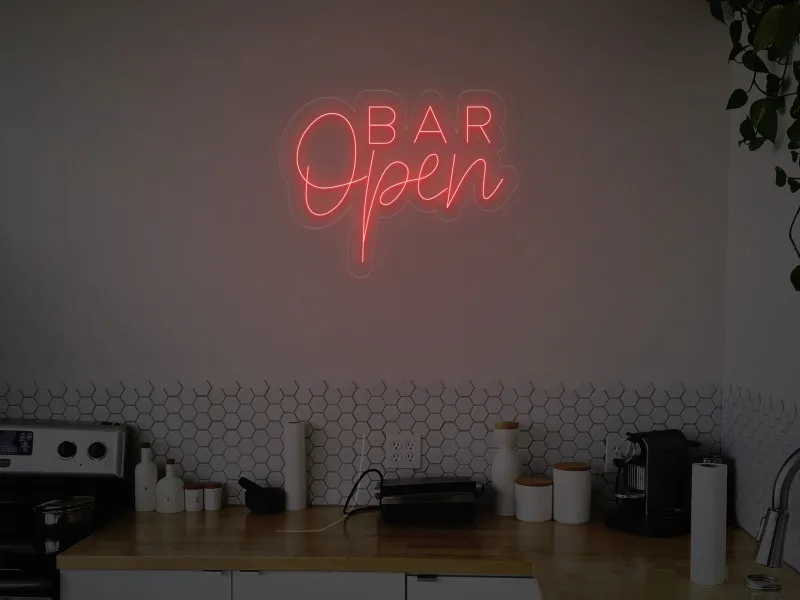Open Bar - Insegne al neon a LED