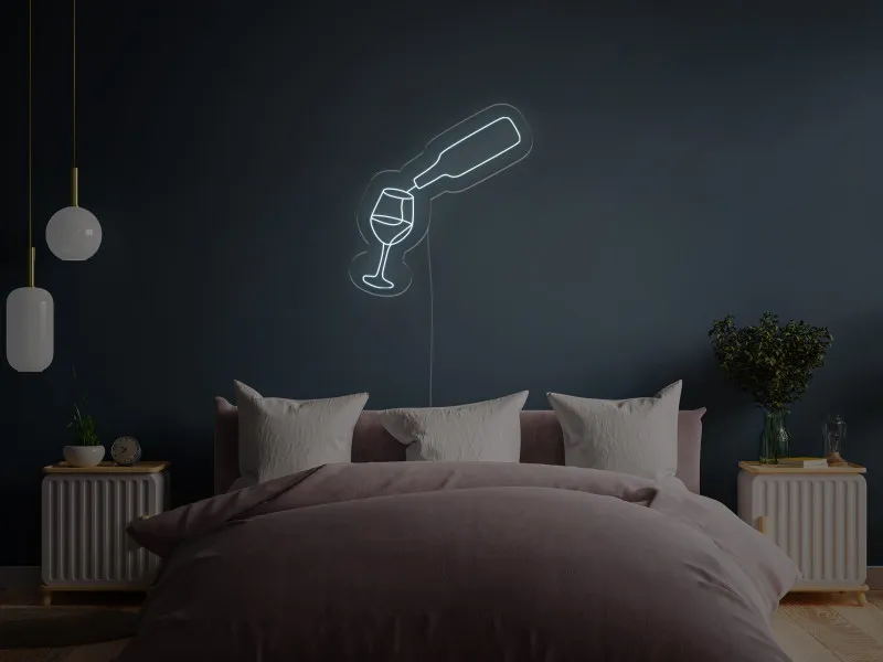 Bottiglia di vino - Insegne al neon a LED