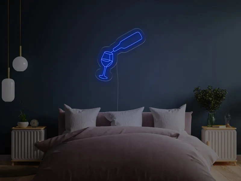 Bottiglia di vino - Insegne al neon a LED