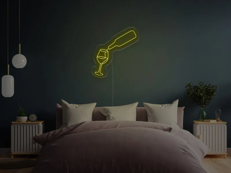 Bottiglia di vino - Insegne al neon a LED