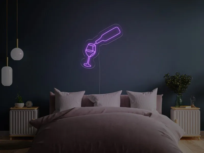Bottiglia di vino - Insegne al neon a LED