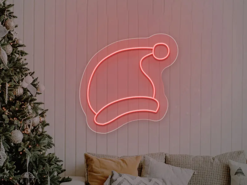Cappello di Natale - Insegne al neon a LED