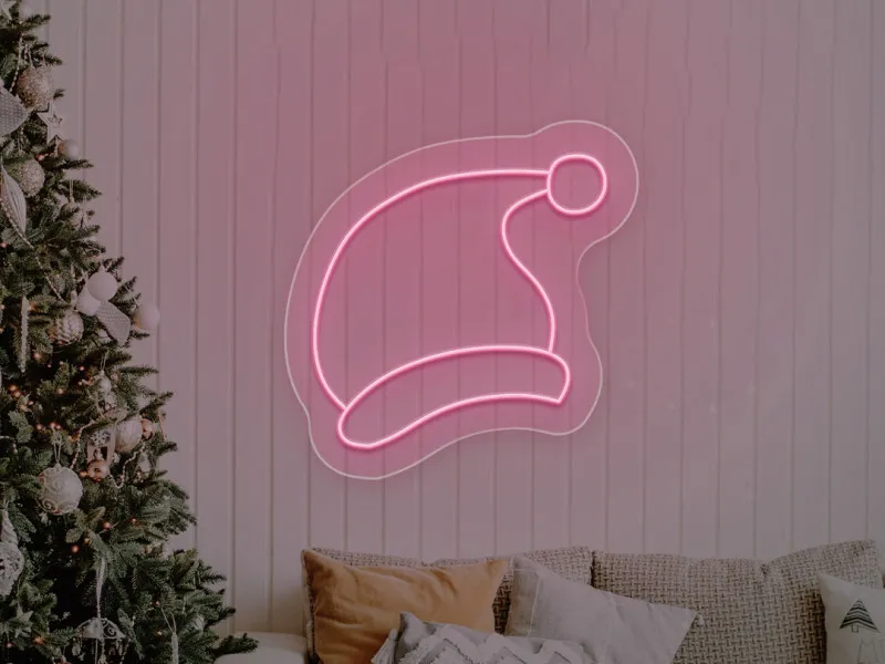 Cappello di Natale - Insegne al neon a LED