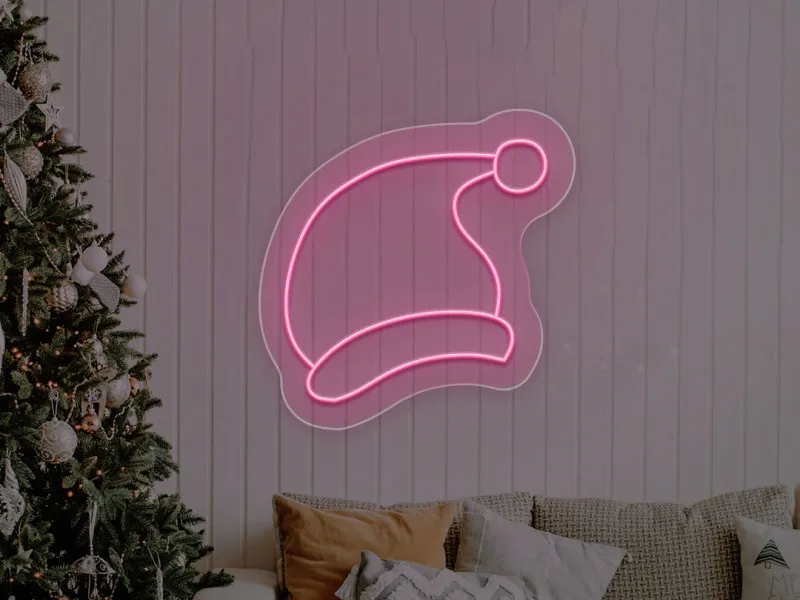 Cappello di Natale - Insegne al neon a LED