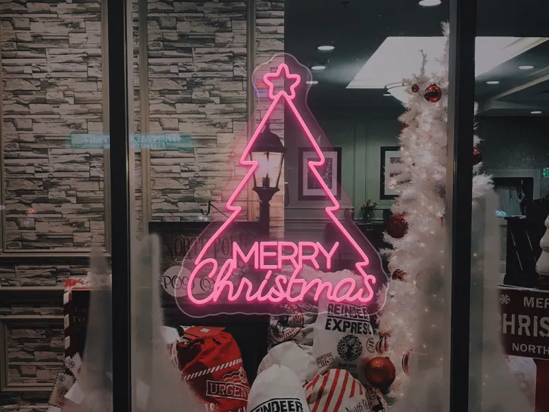 Albero di Buon Natale - Insegne al neon a LED