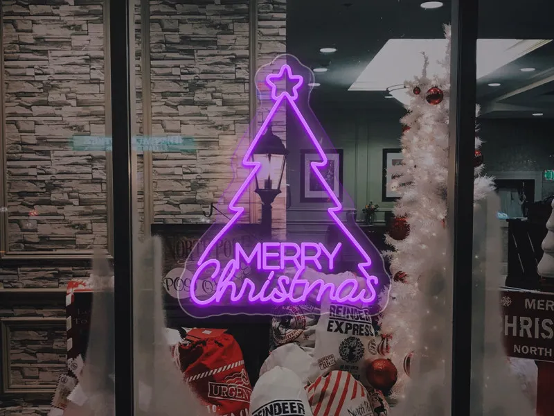 Albero di Buon Natale - Insegne al neon a LED