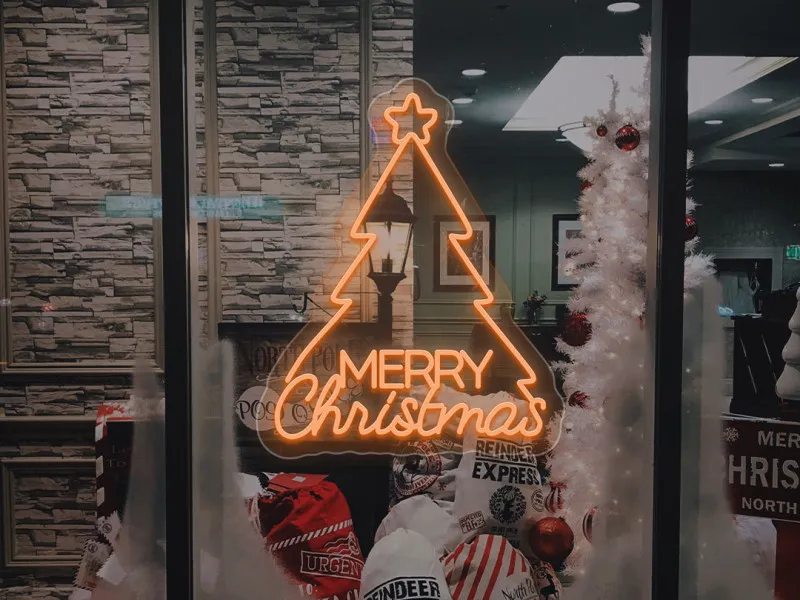 Albero di Buon Natale - Insegne al neon a LED