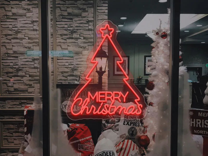Albero di Buon Natale - Insegne al neon a LED