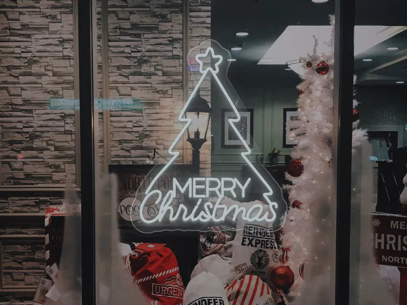 Albero di Buon Natale - Insegne al neon a LED