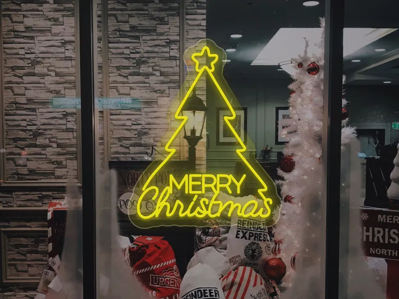 Albero di Buon Natale - Insegne al neon a LED